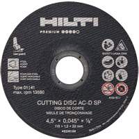 AC-D SP Cut-Off Wheel, 4-1/2" x 0.045", 7/8" Arbor, Type 1, 13580 RPM TCT908 | Meunier Outillage Industriel