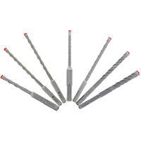 Rebar Demon SDS-Plus 4-Cutter Full Carbide Head Hammer Bit Set, 7 Pieces, Carbide Meunier Outillage Industriel