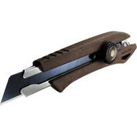 Ratchet Lock Knife, 18 mm, Wood Handle Meunier Outillage Industriel