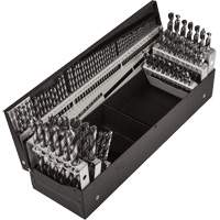 Jeu de forets s&eacute;rie courte combin&eacute;s, 114 morceaux, Acier rapide Meunier Outillage Industriel
