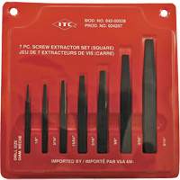ISE-7 7-Piece Square Screw Extractor Set, For Screw Size 1/8" - 9/16" Meunier Outillage Industriel