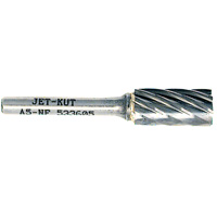 A5-NF JET-KUT&reg; Cylindrical Shape Bur for Aluminum/Non-ferrous Materials, 1/2" Dia., 1/4" Shank Meunier Outillage Industriel