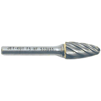 F5-NF 1/4" Round Nose Shape Bur for Aluminum/Non-Ferrous Materials, 1/2" Dia. Meunier Outillage Industriel