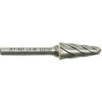L4-NF 1/4" Taper Shape Bur for Aluminum/Non-ferrous Materials, 1/2" Dia. Meunier Outillage Industriel