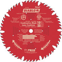 Contractor Saw Blades - Combination Saw Blades, 10", 50 Teeth, Wood Use Meunier Outillage Industriel