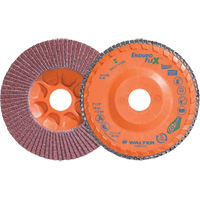 Enduro-Flex Stainless Flap Disc, 5" x 5", Type 27, 40 Grit, Zirconia Alumina Meunier Outillage Industriel