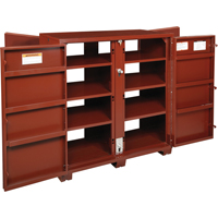 Jobsite Shelf Cabinet, Steel, 63.7 Cubic Feet, Red TEP169 | Meunier Outillage Industriel