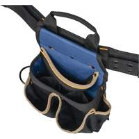 Combin&eacute;s de ceinture &agrave; outils &agrave; 20 pochettes, Polyester, Noir Meunier Outillage Industriel