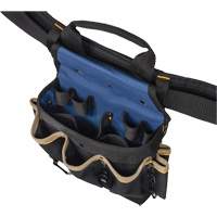 Combin&eacute;s de ceinture &agrave; outils &agrave; 20 pochettes, Polyester, Noir Meunier Outillage Industriel