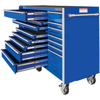 RX Series Rolling Tool Cabinet, 19 Drawers, 72" W x 25" D x 47" H, Blue TEQ506 | Meunier Outillage Industriel