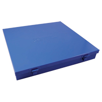 Slim Metal Box, 12" D x 11-1/2" W x 1-3/4" H, Blue TEQ518 | Meunier Outillage Industriel