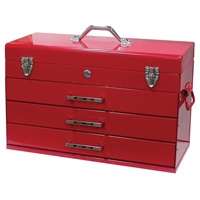 Tool Box, 9-3/5" D x 21-3/10" W x 14-1/2" H, Red TEQ522 | Meunier Outillage Industriel