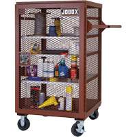 Mobile Mesh Cabinet, Steel, 22 Cubic Feet, Red TEQ807 | Meunier Outillage Industriel