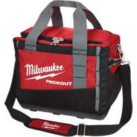 Sacs &agrave; outils Packout, Nylon balistique, 2 pochettes, Noir/Rouge Meunier Outillage Industriel