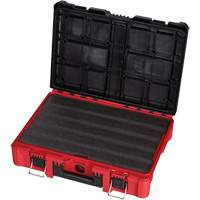 Coffre &agrave; outils avec partitions ajustables Packout, 20-7/10" x 15-1/5" x 6-1/5", Noir/Rouge Meunier Outillage Industriel