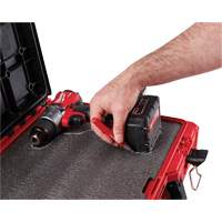 Coffre &agrave; outils avec partitions ajustables Packout, 20-7/10" x 15-1/5" x 6-1/5", Noir/Rouge Meunier Outillage Industriel