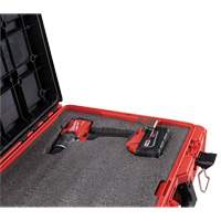 Coffre &agrave; outils avec partitions ajustables Packout, 20-7/10" x 15-1/5" x 6-1/5", Noir/Rouge Meunier Outillage Industriel
