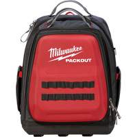 Packout™ Backpack, 15-3/4" L x 11-4/5" W, Black/Red, Ballistic TEQ863 | Meunier Outillage Industriel