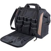 Multi-Compartment Tool Carrier, Polyester, 33 Pockets, Black Meunier Outillage Industriel
