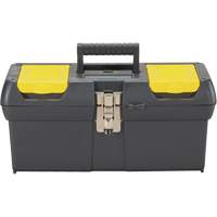 2000 Series Tool Box with Tray, 16" W x 7-1/10" D x 8-1/10" H, Black/Yellow TER077 | Meunier Outillage Industriel