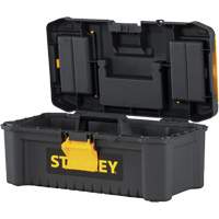 Essential<sup>®</sup> Tool Box with Tray, 12-1/2" W x 7-3/8" D x 5-1/8" H, Black/Yellow TER083 | Meunier Outillage Industriel