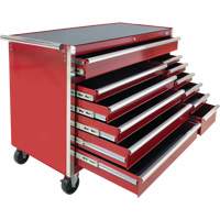 Industrial Tool Cart, 12 Drawers, 56" W x 24-1/2" D x 38-1/8" H, Red TER103 | Meunier Outillage Industriel