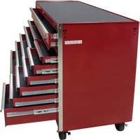 Industrial Tool Cart, 12 Drawers, 56" W x 24-1/2" D x 38-1/8" H, Red TER103 | Meunier Outillage Industriel