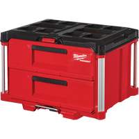 Boîte &agrave; outils avec 2 tiroirs Packout, 16-1/3" x 14-1/3" x 22-1/5", Rouge Meunier Outillage Industriel