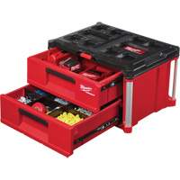 Boîte &agrave; outils avec 2 tiroirs Packout, 16-1/3" x 14-1/3" x 22-1/5", Rouge Meunier Outillage Industriel