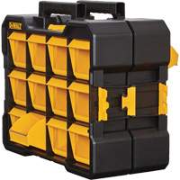 Organisateur Flip-Bin, 3-7/8" la x 17-3/4" p x 13-7/8" h, Noir/Jaune Meunier Outillage Industriel