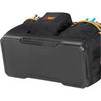 Molded Base Contractor's Closed-Top Tool Bag, Ballistic Polyester, 29 Pockets, Black/Blue Meunier Outillage Industriel