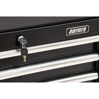 Chariot &agrave; outils industriel, 3 tiroirs, 29-4/5" la x 21-1/5" p x 38-4/5" h, Noir Meunier Outillage Industriel