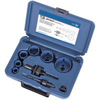 Premium Plumber's Holesaw Kit, 8 Pieces Meunier Outillage Industriel