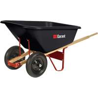 Wheelbarrow, 8 cu. Ft., Polyethylene Tray Meunier Outillage Industriel