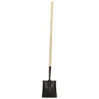 Square-Point Shovel, Wood, Tempered Steel Blade, Straight Handle, 49-1/2" Long TFX930 | Meunier Outillage Industriel