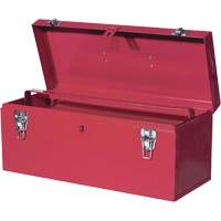 Steel Hand Tool Box, 8-3/4" D x 20" W x 9-3/8" H, Red TGW384 | Meunier Outillage Industriel