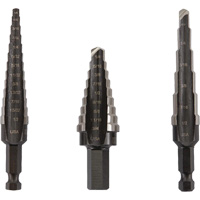 Unibit<sup>®</sup> Step Drill Set, 3 Pieces, High Speed Steel TH853 | Meunier Outillage Industriel
