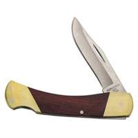 Sportsman Knife with Curved Handle, 2-5/8" Blade, Stainless Steel Blade, Wood Handle Meunier Outillage Industriel