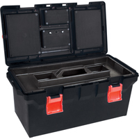 Plastic Tool Box, 22" W x 11" D x 10-1/2" H, Black Meunier Outillage Industriel
