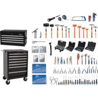 Master Tool Set with Steel Chest and Cart, 238 Pieces TLV423 | Meunier Outillage Industriel