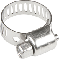Hose Clamps - Stainless Steel Band & Screw, Min Dia. 1/5", Max Dia. 5/8" TLY283 | Meunier Outillage Industriel