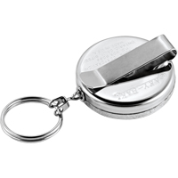 The Original Key Reel, Chrome, 24" Cable, Belt Clip Attachment Meunier Outillage Industriel