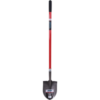 Heavy-Duty Round Point Shovel, Carbon Steel Blade, Fibreglass, Straight Handle Meunier Outillage Industriel