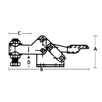Brides de fixation horizontale - S&eacute;rie 205 Meunier Outillage Industriel