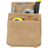 Sac Pour Pl&acirc;trier, Porte-outil multiple, Cuir, 3 Poches Meunier Outillage Industriel