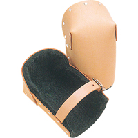 Hard Shell Knee Pads, Buckle Style, Leather Caps, Foam Pads TN240 | Meunier Outillage Industriel