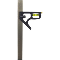 Inch/Metric Combination Square, 12" L, 1/8"/1/16"/1/32"/1 mm Graduations, Stainless Steel, Plain Meunier Outillage Industriel