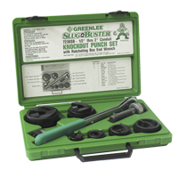 Knockout Kit with Ratchet and SlugBuster<sup>®</sup> Punches TP045 | Meunier Outillage Industriel