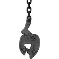 Serre-plaque GX avec attache de chaînette, 1000 lb (0,5 tonne), Ouverture de la m&acirc;choire de 1/16" - 5/16" Meunier Outillage Industriel