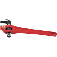 Heavy-Duty Offset Pipe Wrench #14, 2" Jaw Capacity, 14" Long, Powder Coated Finish TR159 | Meunier Outillage Industriel
